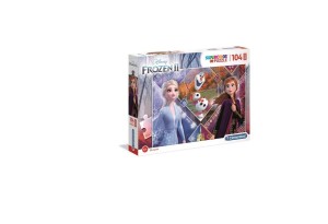 PUZZLE 104 MAXI SUPER KOLOR FROZEN 2, CLEMENTONI