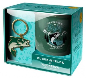 ZESTAW KUBEK + BRELOK HOBBY-RYBY, PAN DRAGON