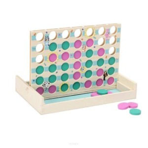 GRA DREWNIANA CZTERY W RZĘDZIE BLUEY, MICKI