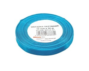 WSTĄŻKA SATYNOWA TURKUS 12MMX32M