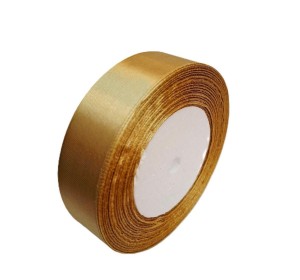 WSTĄŻKA SATYNOWA 186 ZŁOTY CIEMNY 25MM/32M