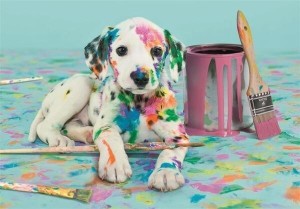 PUZZLE 500 COMPACT THE FUNNY DALMATIAN, CLEMENTONI