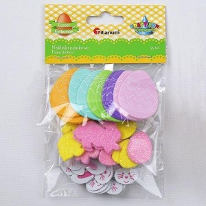 NAKLEJKI PIANKOWE PISANKI 20X26/33X48MM 55SZT