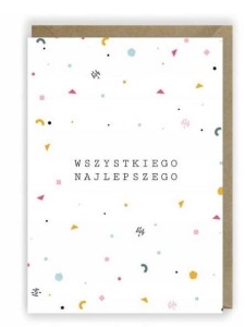 KARTKA URODZINOWA, EKO KOPERTA K018