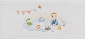 KARNET NARODZINY/ROCZEK DL D04 - CHŁOPIEC Z ZABAWK