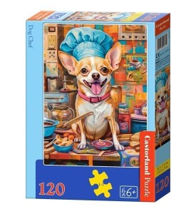 PUZZLE 120 DOG CHEF CASTOR, CASTORLAND