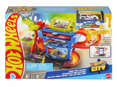 Hot Wheels City Myjnia Odjazdowe zakręty Zestaw