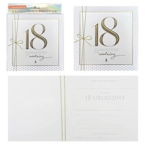 ZAPROSZENIE URODZINY 18 5SZT