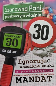 KARNET URODZINY 30