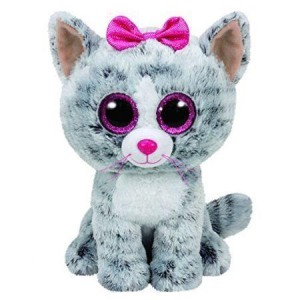 BEANIE BOOS KIKI - SZARY KOT 24CM, TY