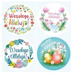 NAKLEJKI PAPIEROWE NA TAŚMIE 38MM 300SZT