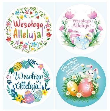 Naklejki papierowe na taśmie 38mm 300szt