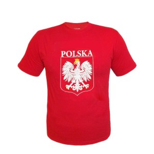 KOSZULKA Z NADRUKIEM CZERWONA XXL