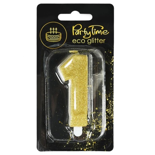 Świeczka 1 eko-brokat