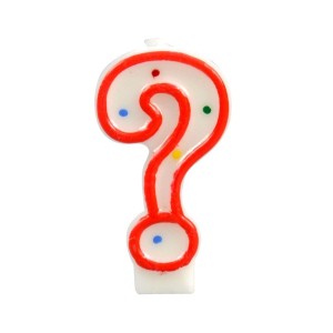 ŚWIECZKA PYTAJNIK KROPKI