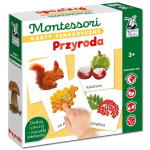 MONTESSORI. KARTY SENSORYCZNE PRZYRODA 3+