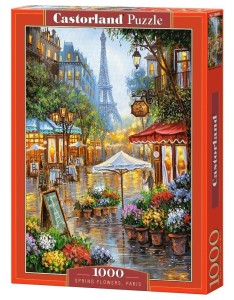 PUZZLE 1000 WIOSENNE KWIATY, PARY CASTOR