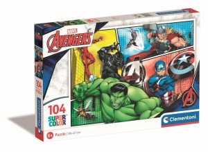 PUZZLE 104 SUPER KOLOR MARVEL AVENGERS, CLEMENTONI