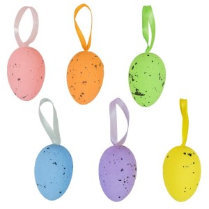 KOLOROWE PISANKI NAKRAPIANE 6SZT