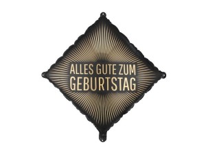 BALON FOLIOWY ALLES GUTE ZUM GEBURTSTAG 46X46CM