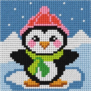 HAFT. MOJE PIERWSZE WYSZYWANIE - PINGWINEK