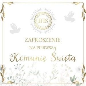 ZAPROSZENIE KOMUNIA (10SZT)