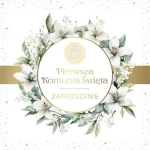 ZAPROSZENIE KOMUNIA (10SZT)
