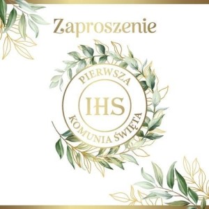 ZAPROSZENIE KOMUNIA (10SZT)