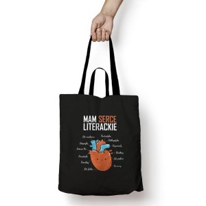TORBA BAWEŁNIANA - MAM SERCE LITERACKIE