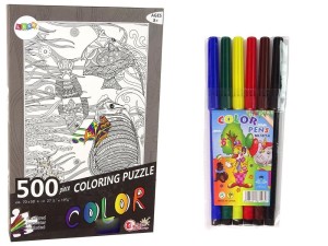 PUZZLE 500 DO KOLOROWANIA OCEAN, LEANTOYS
