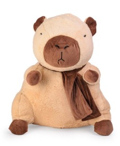 KAPIBARA PLUSZOWA Z SZALIKIEM 66CM, DAFFI