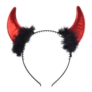 METALIZOWANE ROGI DIABŁA CZERWONE
