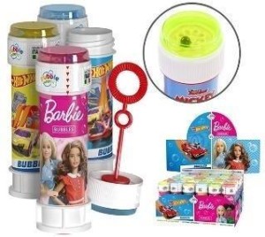 BAŃKI MYDLANE 60ML BARBIE/HOT WHEELS (36SZT)