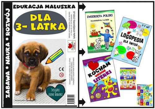 Edukacja maluszka - Zestaw książek dla 3 latka