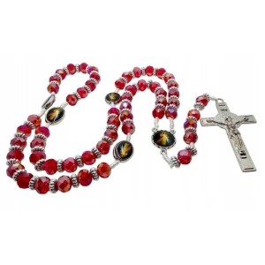 RÓŻANIEC CZERWONY JEZU UFAM TOBIE
