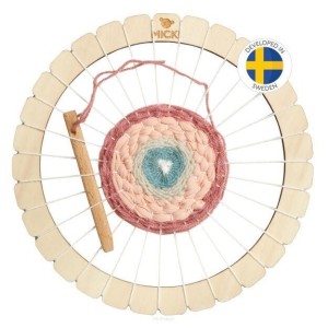 ZESTAW KREATYWNY KROSNO OKRĄGŁE 21CM RAMKA DO TKAN