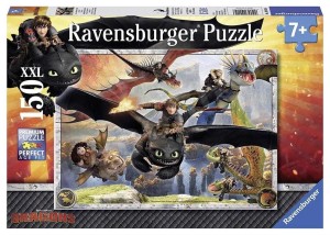PUZZLE XXL 150 JAK WYTRESOWAĆ SMOKA, RAVENSBURGER
