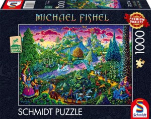 PUZZLE 1000 MICHAEL FISHEL BAŚNIOWY ŚWIAT, SCHMIDT