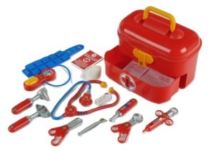 ZESTAW LEKARSKI W KUFERKU Z SZUFLADĄ, KLEIN