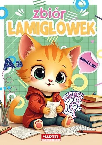 Zbiór łamigłówek z naklejkami, praca zbiorowa