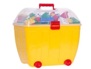 KUFEREK DUŻY Z KLOCKAMI 285EL, HEMAR FAMILY