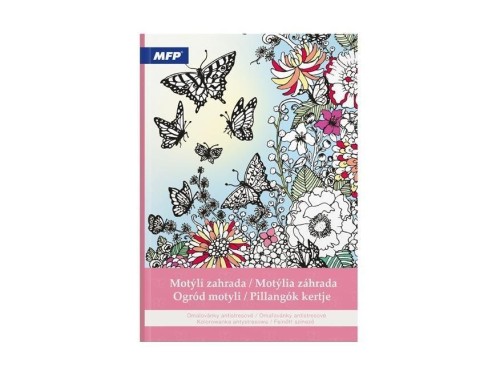 Kolorowanka antystresowa ogród motyli