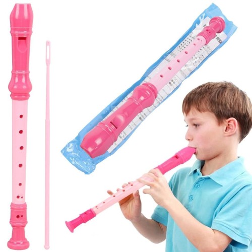 Flet plastikowy kolorowy z wyciorem, Trifox