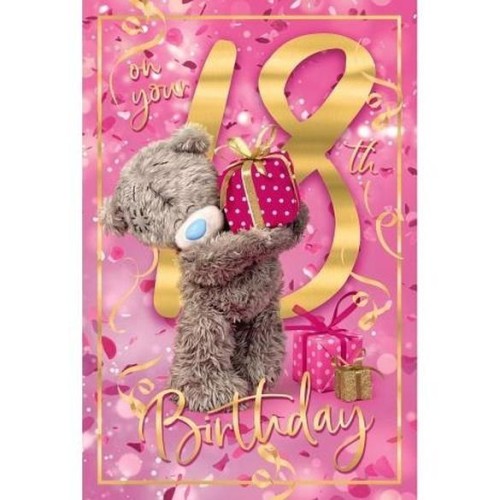 Karnet holograficzny 3D - On your 18th birthday