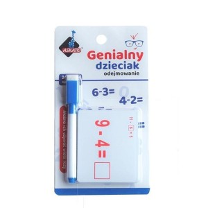 GENIALNY DZIECIAK - FISZKI MATEMATYCZNE ODEJMOWAN.