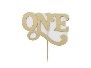 ŚWIECZKA URODZINOWA ONE 3.8X6.5CM