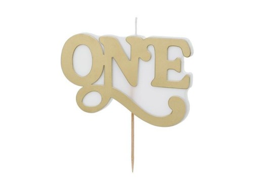 Świeczka urodzinowa One 3.8x6.5cm