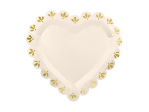 TALERZYKI SERCE 26X24.5CM 6SZT