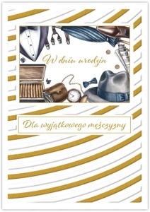 KARNET SILVER URODZINY MĘSKIE