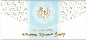 KARNET-KOPERTA DL PAMIĄTKA I KOMUNII